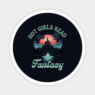 hot girls read fantasy gift present ideas, book worm Magnet